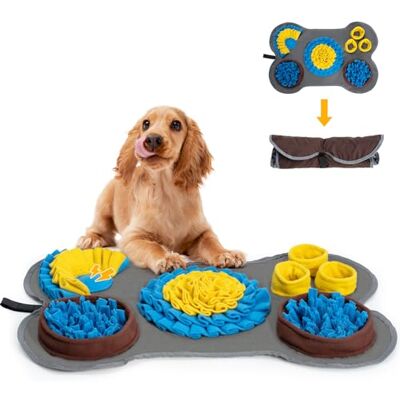 Barpor 38 x 58 cm snuffelmatta för hundar: Intelligent leksak husdjur – slickmatta hund – den interaktiva hundleksaken är halkfri robust och tvättbar Barpor 38 x 58 cm snuffelmatta för hundar: Intelligent leksak husdjur – slickmatta hund – den interaktiva hundleksaken är halkfri robust och tvättbar