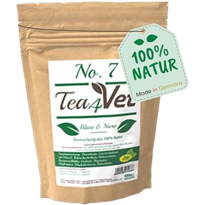 cdVet Naturprodukter Tea4Vet No 7 bubbla & njure 100 g – hund – teblandning – njur- och bubbelbalsam – med nypon pepparmynta enbär – 100% natur – cdVet Naturprodukter Tea4Vet No 7 bubbla & njure 100 g – hund – teblandning – njur- och bubbelbalsam – med nypon pepparmynta enbär – 100% natur –