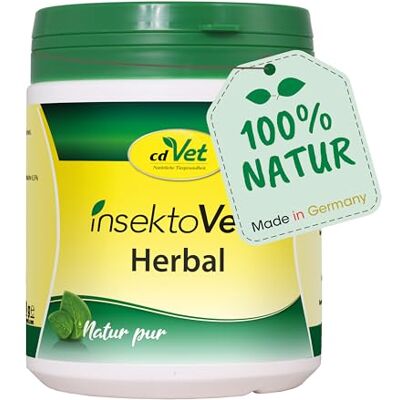 cdVet InsektoVet Herbal 250 g – naturligt kosttillskott för hundar med vitaminer, mineraler och spårämnen för att stödja hudmetabolismen och hudens försvarsfunktion cdVet InsektoVet Herbal 250 g – naturligt kosttillskott för hundar med vitaminer, mineraler och spårämnen för att stödja hudmetabolismen och hudens försvarsfunktion
