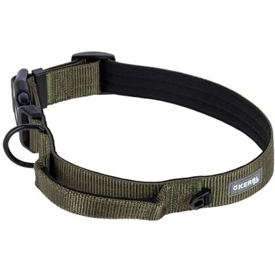 Kerbl Pet Halsband Dallas, Olivgrön, Bredd 32 Mm, Halsomkrets 48-65 Cm, Nylon, Med D-Ring Och Ögla, Inkl. Kort Koppel, Justerbar, För Stora Hundar Kerbl Pet Halsband Dallas, Olivgrön, Bredd 32 Mm, Halsomkrets 48-65 Cm, Nylon, Med D-Ring Och Ögla, Inkl. Kort Koppel, Justerbar, För Stora Hundar