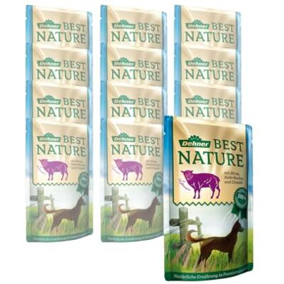 Dehner Best Nature hundmat vuxen, lamm och päron med havregryn, i påse, 12 x 150 g (1,8 kg) Dehner Best Nature hundmat vuxen, lamm och päron med havregryn, i påse, 12 x 150 g (1,8 kg)