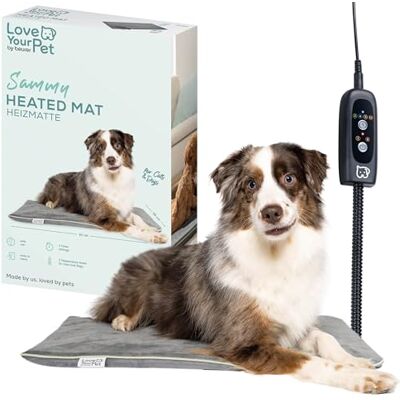 Beurer Love Your Pet Värmematta L Sammy för hundar och katter, elektrisk värmematta med timer, stort hundtäcke, XXL värmematta tvättbar i 30 °C, reptålig och vattentät, 65 x 50 cm Beurer Love Your Pet Värmematta L Sammy för hundar och katter, elektrisk värmematta med timer, stort hundtäcke, XXL värmematta tvättbar i 30 °C, reptålig och vattentät, 65 x 50 cm