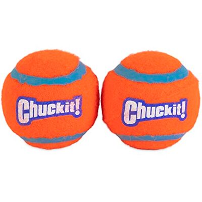 Chuckit! 057402 tennisboll medium, 2 hundbollar kompatibla med bollkastare, M Chuckit! 057402 tennisboll medium, 2 hundbollar kompatibla med bollkastare, M