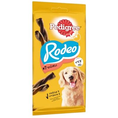 Pedigree Rodeo Hundgodis med Vitaminer, Mineraler & Oxkött, 12x 7pcs/123g Pedigree Rodeo Hundgodis med Vitaminer, Mineraler & Oxkött, 12x 7pcs/123g