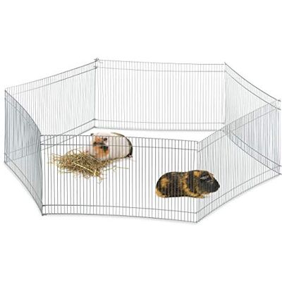 Relaxdays utomhusbur för små djur, 6 delar, tätmaskig, utomhusbur för marsvin m.fl., galvaniserad, H 27 cm, silver Relaxdays utomhusbur för små djur, 6 delar, tätmaskig, utomhusbur för marsvin m.fl., galvaniserad, H 27 cm, silver