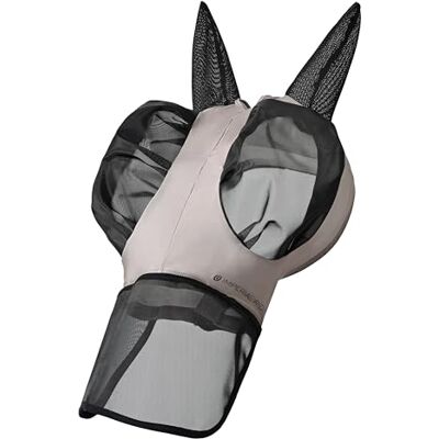 Imperial Riding Flugmask "Trail Ride" med nässkydd, taupe, full Imperial Riding Flugmask "Trail Ride" med nässkydd, taupe, full
