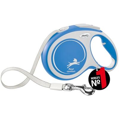 FLEXI Rullkabel Nytt komfortband 8 meter till 50 kg blått 1 bit FLEXI Rullkabel Nytt komfortband 8 meter till 50 kg blått 1 bit