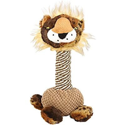 Dehner hundleksak Clarence, med tystssax, ca 30 x 15 cm, sisal/plysch, brun/beige Dehner hundleksak Clarence, med tystssax, ca 30 x 15 cm, sisal/plysch, brun/beige