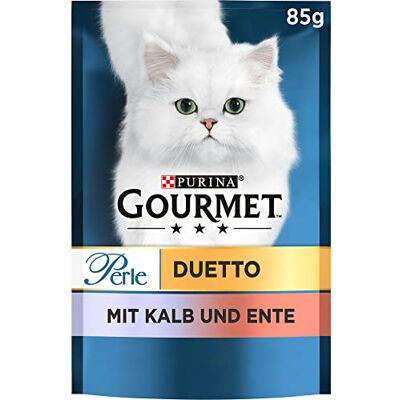 Gourmet pärla Duetto kattmat våt, med kalv och anka, 26-pack (26 x 85 g) Gourmet pärla Duetto kattmat våt, med kalv och anka, 26-pack (26 x 85 g)