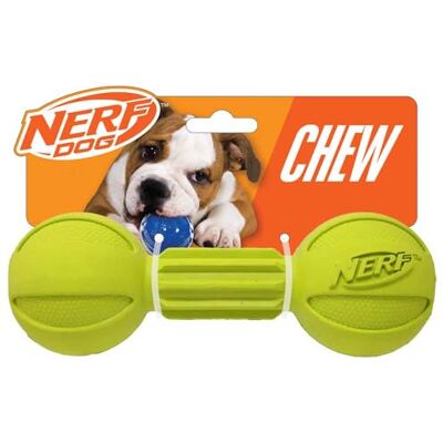 Nerf Hund skivstång tuggleksak, 18 cm, gul Nerf Hund skivstång tuggleksak, 18 cm, gul