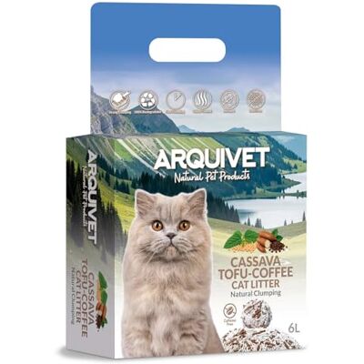 Arquivet Cassava kattsandbricka + tofu + kaffe – 6 l arkivet Arquivet Cassava kattsandbricka + tofu + kaffe – 6 l arkivet