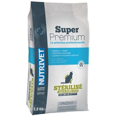 Nutrivet Super Premium Crocchette för steriliserade katter - Kattemat Nutrivet Super Premium Crocchette för steriliserade katter - Kattemat