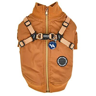 Puppia Dominic Camel S kappa, vindtät vattentät vinterjacka för hund – 950 g Puppia Dominic Camel S kappa, vindtät vattentät vinterjacka för hund – 950 g