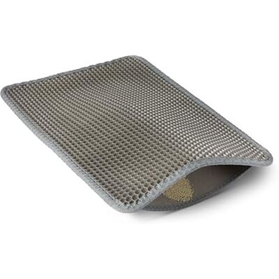 Amazon Basics – kattmatta för kattlåda, dubbel lager, grå, 61 x 38cm Amazon Basics – kattmatta för kattlåda, dubbel lager, grå, 61 x 38cm