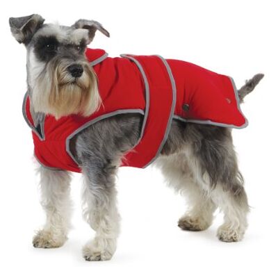 Ancol Muddy Paws All Weather Stormguard Coat Vallmoröd. Storlek stor (längd 50 cm, upp till 79 cm omkrets) Ancol Muddy Paws All Weather Stormguard Coat Vallmoröd. Storlek stor (längd 50 cm, upp till 79 cm omkrets)