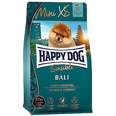 Happy Dog 60944 – Supreme Mini XS Bali kyckling med gurkmeja – hundfoder för mycket små raser – 1,3 kg innehåll Happy Dog 60944 – Supreme Mini XS Bali kyckling med gurkmeja – hundfoder för mycket små raser – 1,3 kg innehåll