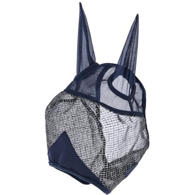Covalliero Flugmask Med Hörselskydd, Hästmask, Navy, Pony, Med Uv-Skydd, Fleecestoppning Covalliero Flugmask Med Hörselskydd, Hästmask, Navy, Pony, Med Uv-Skydd, Fleecestoppning