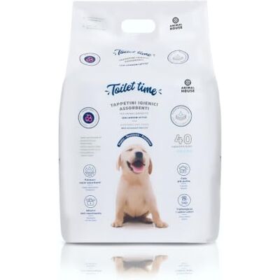 Animal House 40 st aktiva kolabsorberande hygienmattor hög absorptionsförmåga dammfri bevarar lukt skyddar hemmet (60 x 90 cm, 40) Animal House 40 st aktiva kolabsorberande hygienmattor hög absorptionsförmåga dammfri bevarar lukt skyddar hemmet (60 x 90 cm, 40)