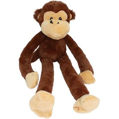 Multipet Safari Monkey Plush Long Arm Legs Squeaky Interactive Dog Toy 22 in Multipet Safari Monkey Plush Long Arm Legs Squeaky Interactive Dog Toy 22 in