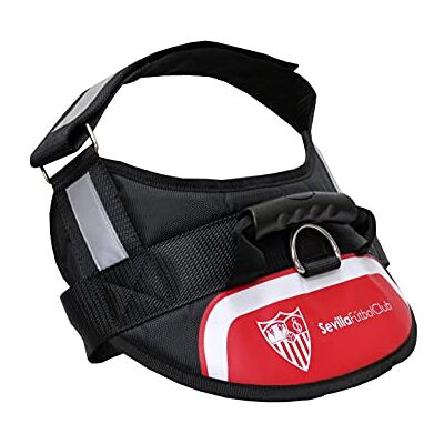 CYPBRANDS Sevilla, Förstärkt sele med hundfyllning Storlek S-M Officiell produkt Sevilla Fotboll Club Polyester Röd Färg (CyP Brands) CYPBRANDS Sevilla, Förstärkt sele med hundfyllning Storlek S-M Officiell produkt Sevilla Fotboll Club Polyester Röd Färg (CyP Brands)
