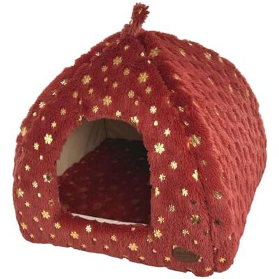 Nobby Xmas grotta snöflinga bordeaux, 40 x 40 x 30 cm Nobby Xmas grotta snöflinga bordeaux, 40 x 40 x 30 cm