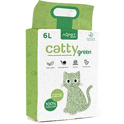 AQPET Friends CattyGreen Sand för Katter Sojabönor Naturligt ursprung Vegetabiliskt Doftande Jasmin AQPET Friends CattyGreen Sand för Katter Sojabönor Naturligt ursprung Vegetabiliskt Doftande Jasmin