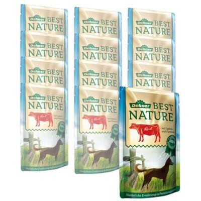 Dehner Best Nature hundmat vuxen, nötkött och spätzle med morötter, i påse, 12 x 150 g (1,8 kg) Dehner Best Nature hundmat vuxen, nötkött och spätzle med morötter, i påse, 12 x 150 g (1,8 kg)