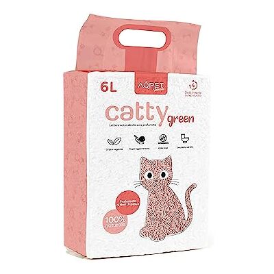 AQPET Friends CattyGreen kattsand naturlig soja katt sand vegetabiliskt ursprung persika doft AQPET Friends CattyGreen kattsand naturlig soja katt sand vegetabiliskt ursprung persika doft