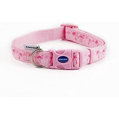 Ancol mode flamingo justerbar nylon hundvalp krage, 45–70 cm, 0,2 kg Ancol mode flamingo justerbar nylon hundvalp krage, 45–70 cm, 0,2 kg