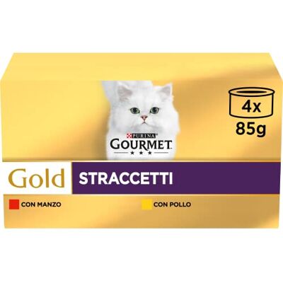 Gourmet Purina Gold Fuktig kattmatlåda med nötkött och kyckling, 4 x 85 gram kuvert Gourmet Purina Gold Fuktig kattmatlåda med nötkött och kyckling, 4 x 85 gram kuvert