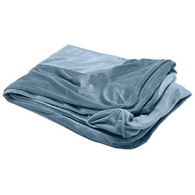 Furhaven Ersättning för husdjurssängöverdrag – soffa-stil fuskpäls och soffa i sammet, tvättbart hundsängöverdrag, hamnblå, medium Furhaven Ersättning för husdjurssängöverdrag – soffa-stil fuskpäls och soffa i sammet, tvättbart hundsängöverdrag, hamnblå, medium