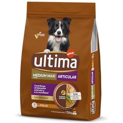 Ultima Foder för medelstora och stora vuxna hundar med gemensamma problem med kyckling 7,5 kg Ultima Foder för medelstora och stora vuxna hundar med gemensamma problem med kyckling 7,5 kg