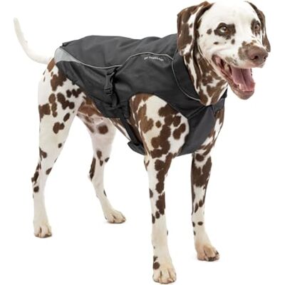 Kurgo North Country hundrock, hund vinterrock, vattentät hundjacka, fleecefoder hundrock, svart, medium Kurgo North Country hundrock, hund vinterrock, vattentät hundjacka, fleecefoder hundrock, svart, medium