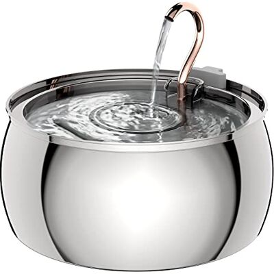 tomxcute Kattvattenfantän,4,0 l/1 oz automaticisk husdhursfontän i rostfritt stål,hundwattisenser,ultratyst Pump och 3 ersättningsfilter och för katter,hundar,flera huss djur tomxcute Kattvattenfantän,4,0 l/1 oz automaticisk husdhursfontän i rostfritt stål,hundwattisenser,ultratyst Pump och 3 ersättningsfilter och för katter,hundar,flera huss djur