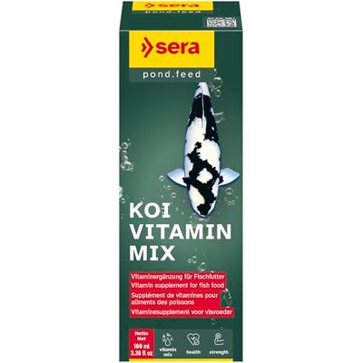 sera 07755 KOI MULTIVITAMIN 100 ml – en smakfull emulsion av 12 värdefulla vitaminer för droppning på koifutter eller guldfiskfoder eller dammfoder för alla dammfiskar sera 07755 KOI MULTIVITAMIN 100 ml – en smakfull emulsion av 12 värdefulla vitaminer för droppning på koifutter eller guldfiskfoder eller dammfoder för alla dammfiskar