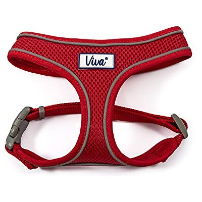Ancol Viva lätt andningsbar komfort nät hundsele röd storlek medium (passar omkrets 44–57 cm) Ancol Viva lätt andningsbar komfort nät hundsele röd storlek medium (passar omkrets 44–57 cm)