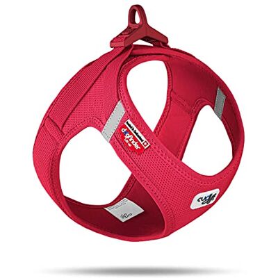 Curli Vest Harness Clasp Air-mesh röd 2XS Curli Vest Harness Clasp Air-mesh röd 2XS