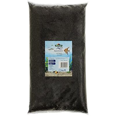 Dehner 2561108 Aqua Aquarienkies, Grus för Akvarium, Korn 2–4 mm, 5 Kg, Svart Dehner 2561108 Aqua Aquarienkies, Grus för Akvarium, Korn 2–4 mm, 5 Kg, Svart