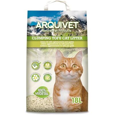 Arquivet 18 l Tofu kattsand klumpmedel och absorberande Arquivet 18 l Tofu kattsand klumpmedel och absorberande