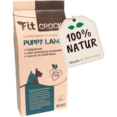 cdVet Fit-Crock torrfoder för hundar valp lamm 10 kg, kornfri cdVet Fit-Crock torrfoder för hundar valp lamm 10 kg, kornfri