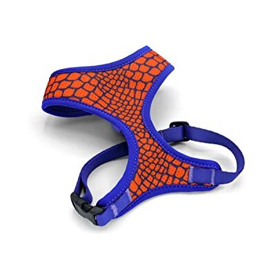 MORSO ® Air Mesh andningsbar sele, för små hundar, blå ochorange, tg S MORSO ® Air Mesh andningsbar sele, för små hundar, blå ochorange, tg S