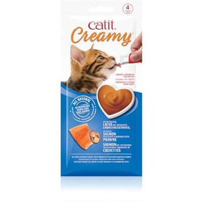 catit Creamy behandling för katter 4-pack lax/räkor catit Creamy behandling för katter 4-pack lax/räkor