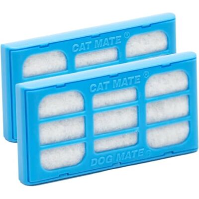 Cat Mate Pet Mate 339 Filter för dricksfontän, Blå, Vit, 2 stycken Cat Mate Pet Mate 339 Filter för dricksfontän, Blå, Vit, 2 stycken