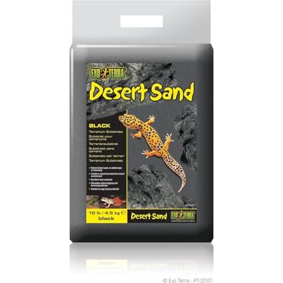 Exo Terra Desert sand, substrat för ökenterrarier, terrariesubstrat, naturlig ökensand, svart, 4,5 kg Exo Terra Desert sand, substrat för ökenterrarier, terrariesubstrat, naturlig ökensand, svart, 4,5 kg