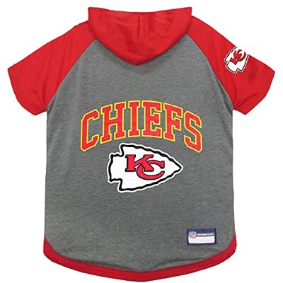 Pets First KCC-4044-XS NFL Kansas City Chiefs huvtröja för hundar och katter. NFL fotboll licensierad hund huvtröja t-shirt, X-Small sport huvtröja t-shirt för husdjur Licensierad sportig Pets First KCC-4044-XS NFL Kansas City Chiefs huvtröja för hundar och katter. NFL fotboll licensierad hund huvtröja t-shirt, X-Small sport huvtröja t-shirt för husdjur Licensierad sportig