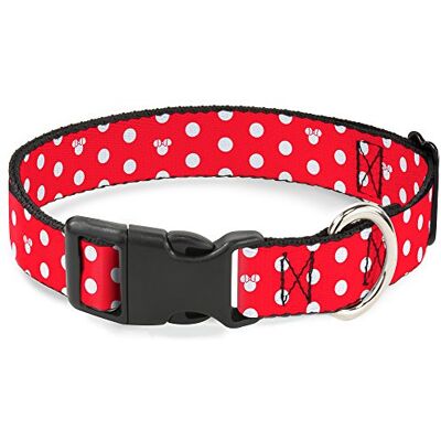 Buckle-Down Buckle Down Minnie Mouse Polka Dot/Mini Silhouette röd/vit plastklämma Buckle-Down Buckle Down Minnie Mouse Polka Dot/Mini Silhouette röd/vit plastklämma