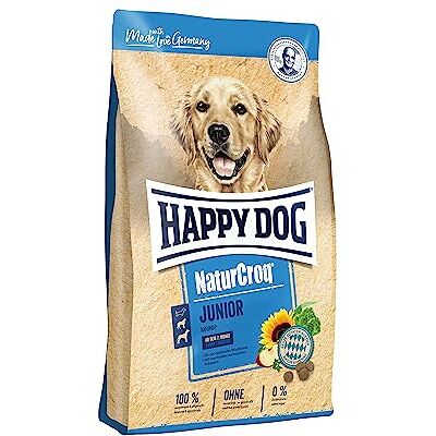 Happy Dog 60668 – NaturCroq Junior – komplett mat med örter för unga hundar från 7 till 18 år. Månader – 4 kg innehåll Happy Dog 60668 – NaturCroq Junior – komplett mat med örter för unga hundar från 7 till 18 år. Månader – 4 kg innehåll