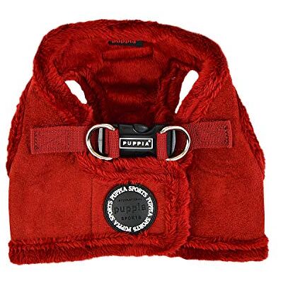 Puppia Terry Västsele i frotté, röd, S Puppia Terry Västsele i frotté, röd, S