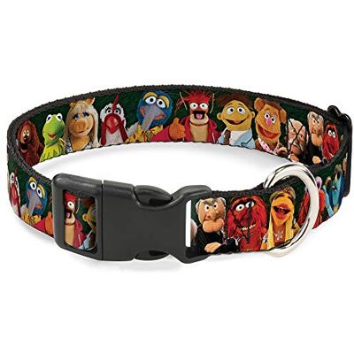 Buckle-Down Buckle Down Muppets 20 tecken grupp grön plastklämma halsband Buckle-Down Buckle Down Muppets 20 tecken grupp grön plastklämma halsband