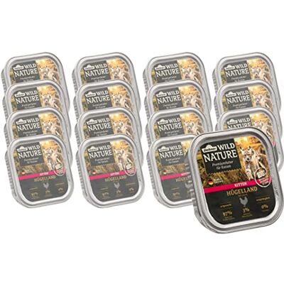 Dehner Wild Nature kattmat kattunge, kulle, kyckling, 16 x 100 g (1,6 kg) Dehner Wild Nature kattmat kattunge, kulle, kyckling, 16 x 100 g (1,6 kg)